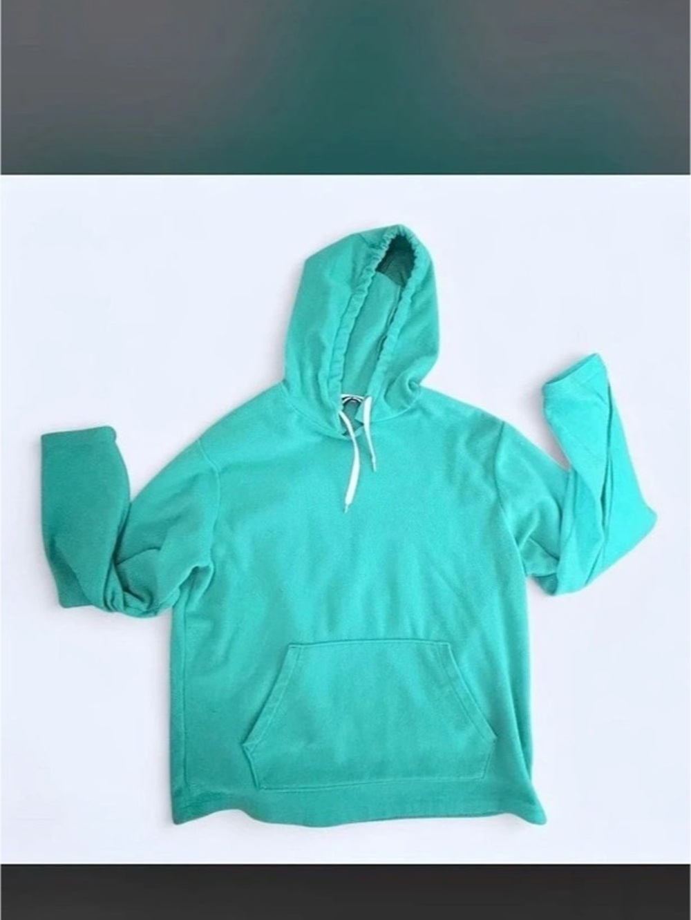 Lands End Pullover Hoodie in Green Size Medium Like New